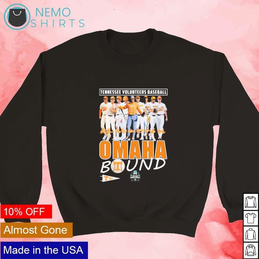 Tennessee Volunteers baseball Omaha Bound players - Adult & Kids T-Shirts, Sweatshirts & Hoodies apparel design preview 4