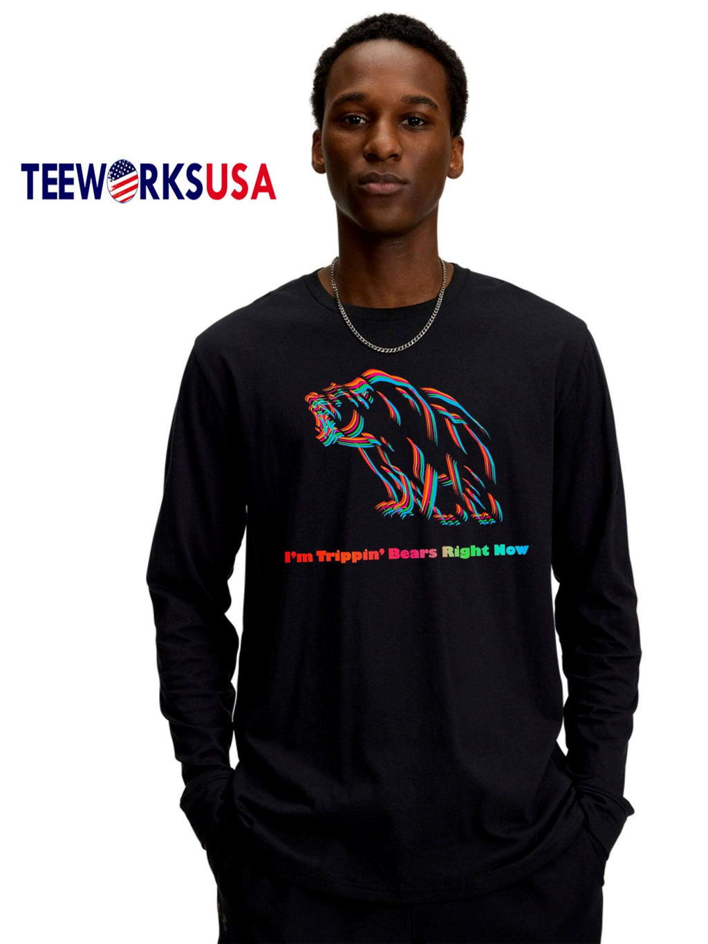 I'm Trippin' Bears Right Now - Adult & Kids T-Shirts, Sweatshirts & Hoodies apparel design preview 4