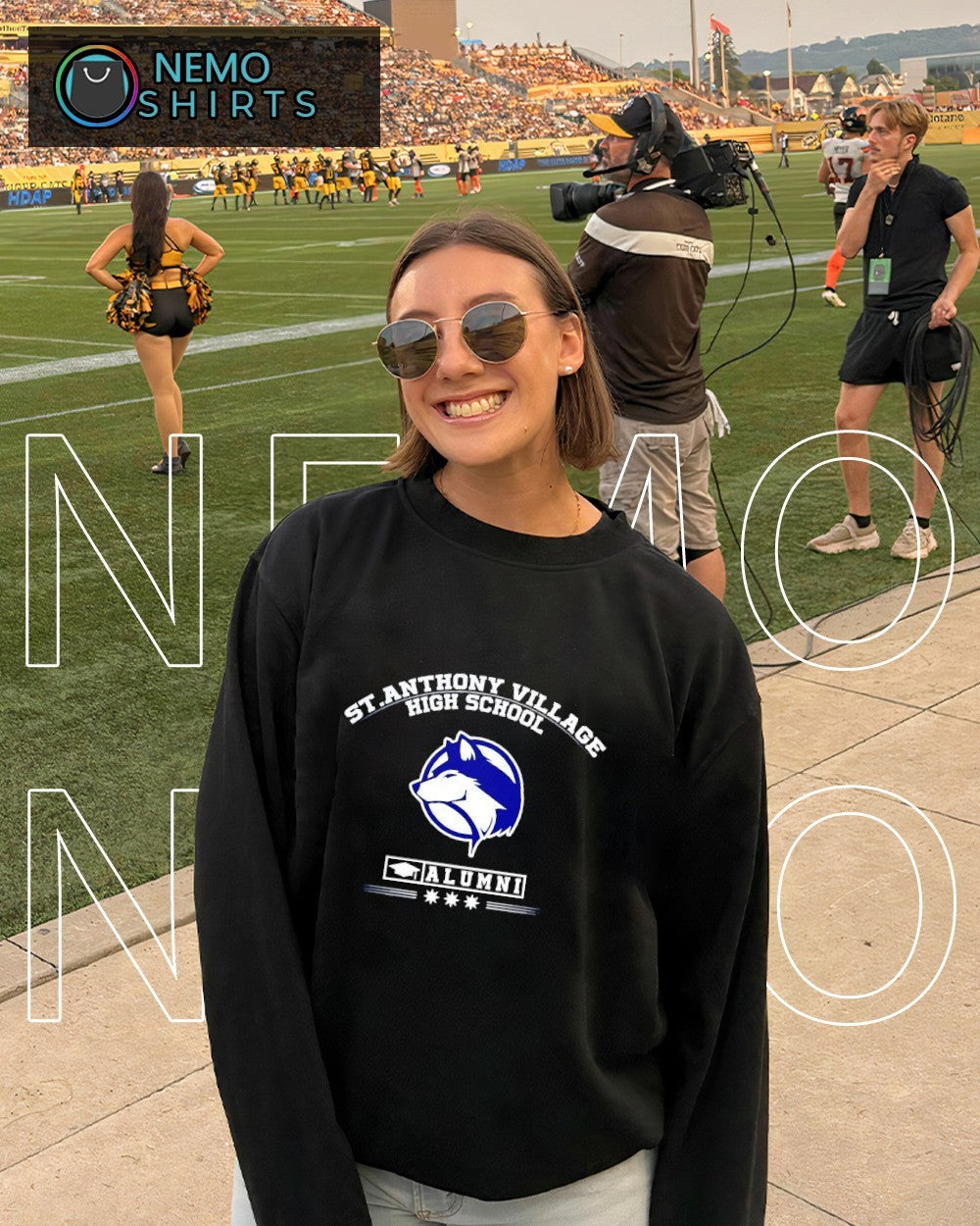 St. Anthony Village High School logo - Adult & Kids T-Shirts, Sweatshirts & Hoodies apparel design preview 4