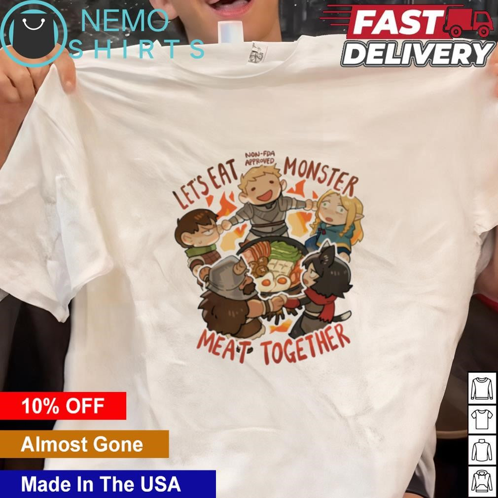 Let's eat monster meat together - Adult & Kids T-Shirts, Sweatshirts & Hoodies apparel design preview 1