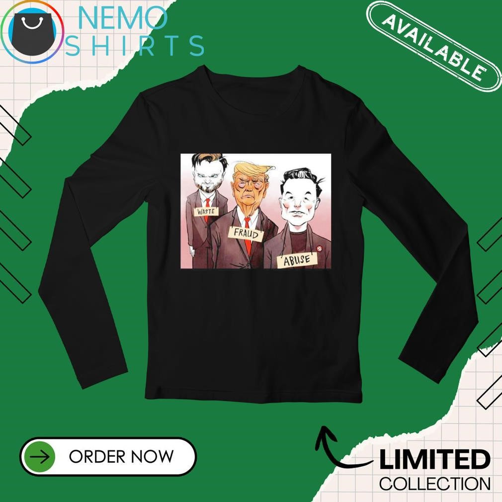 Vance Trump Elon waste fraud abuse - Adult & Kids T-Shirts, Sweatshirts & Hoodies apparel design preview 3