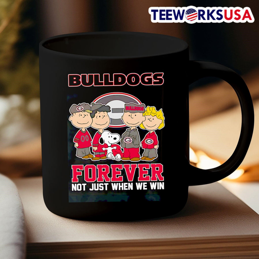 Snoopy The Peanuts Bulldogs forever not just when we - Adult & Kids T-Shirts, Sweatshirts & Hoodies apparel design preview 3