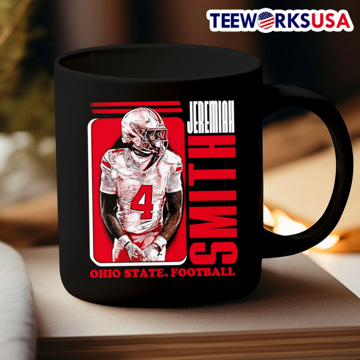 Jeremiah Smith Ohio State football cartoon - Adult & Kids T-Shirts, Sweatshirts & Hoodies apparel design preview 3