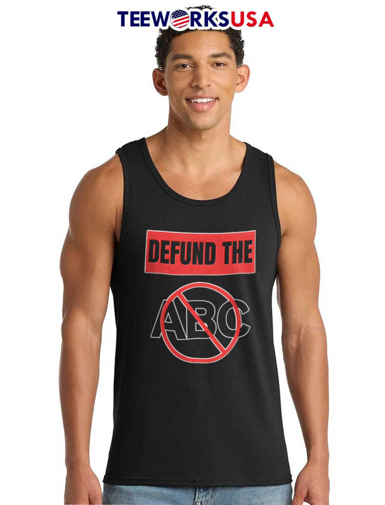Defund The Abc Text Red Box Prohibition Symbol - Adult & Kids T-Shirts, Sweatshirts & Hoodies apparel design preview 6