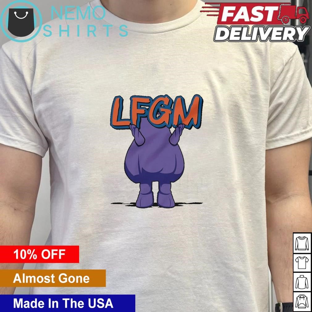 Grimace LFGM New York Mets - Adult & Kids T-Shirts, Sweatshirts & Hoodies apparel design preview 5
