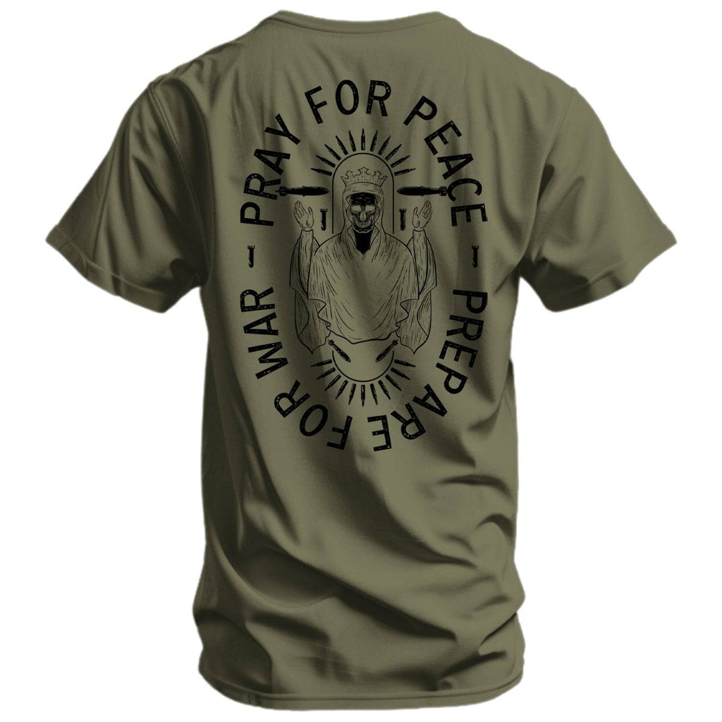 Pray For Peace. Prepare War. Men's - Adult & Kids T-Shirts, Sweatshirts & Hoodies apparel design preview 11