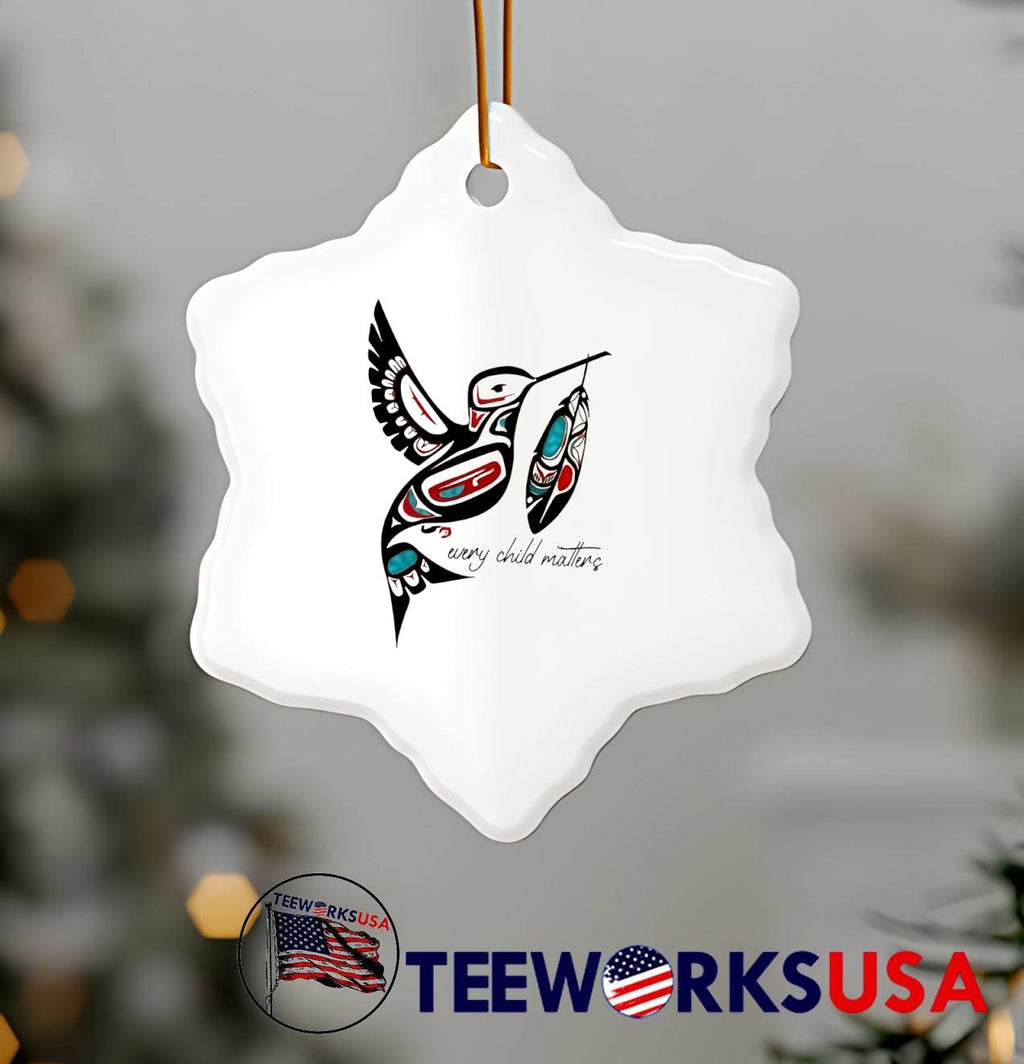Every Child Matters Hummingbird with Feather Native - Adult & Kids T-Shirts, Sweatshirts & Hoodies apparel design preview 7
