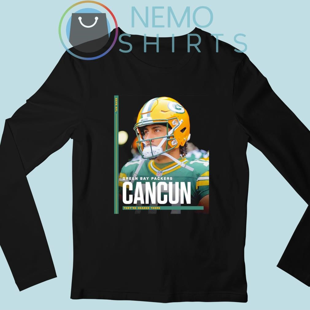 Green Bay Packers Cancun they're headed there - Adult & Kids T-Shirts, Sweatshirts & Hoodies apparel design preview 3