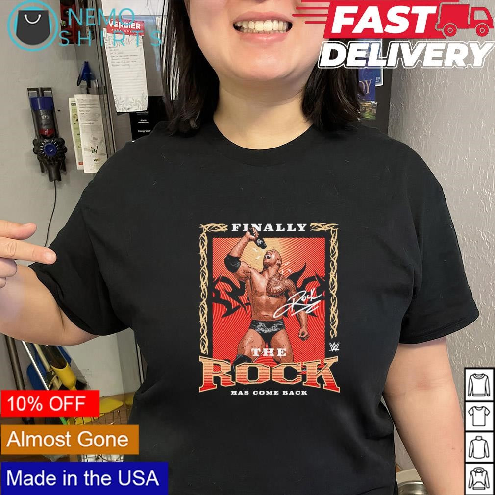 The Rock finally he has come back signture - Adult & Kids T-Shirts, Sweatshirts & Hoodies product image 1