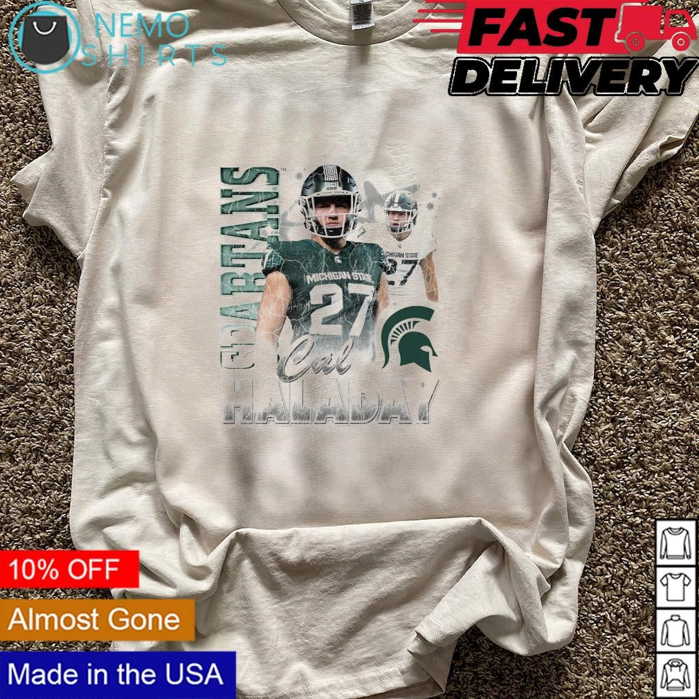 Cal Haladay Michigan State Spartans retro graphic - Adult & Kids T-Shirts, Sweatshirts & Hoodies apparel design preview 5