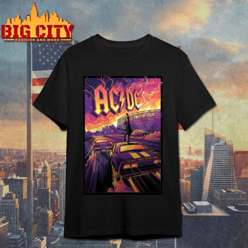 ACDC December 4 2025 At Optus Stadium Show Poster - Adult & Kids T-Shirts, Sweatshirts & Hoodies apparel design preview 1