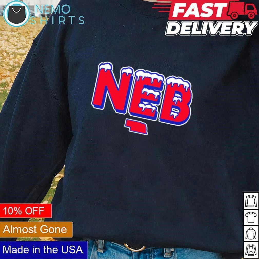 NEB Nebraska ice - Adult & Kids T-Shirts, Sweatshirts & Hoodies apparel design preview 3