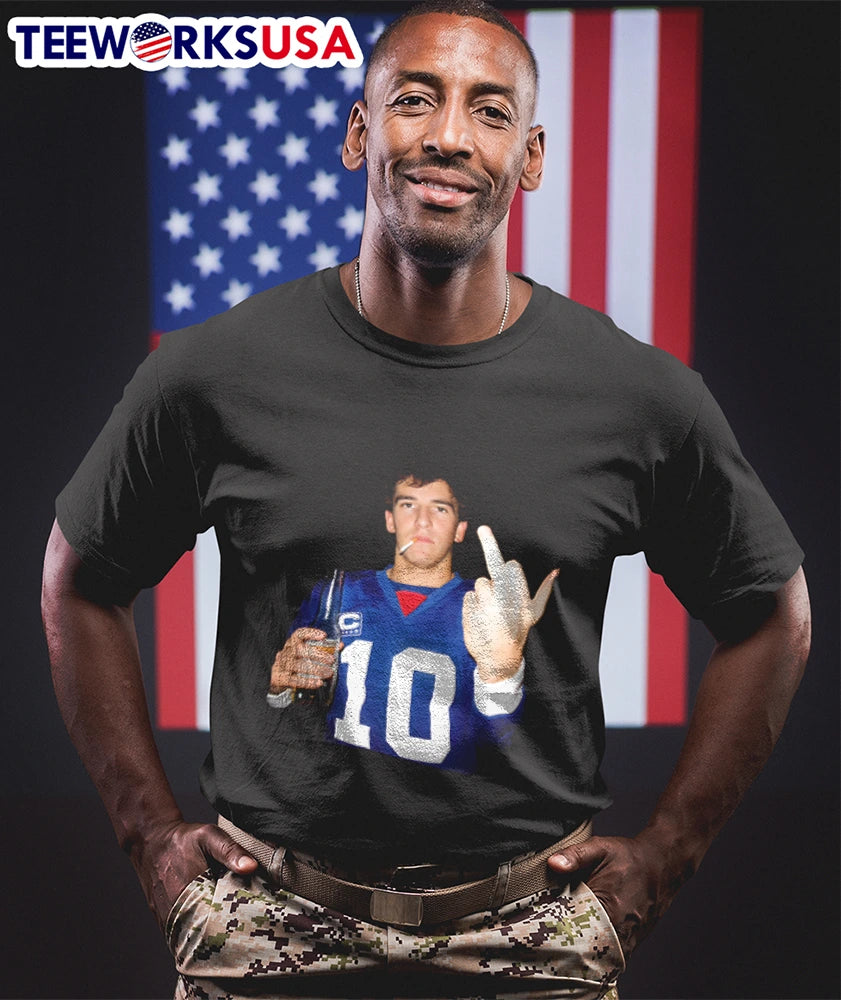 Eli Manning Middle Finger - Adult & Kids T-Shirts, Sweatshirts & Hoodies apparel design preview 1