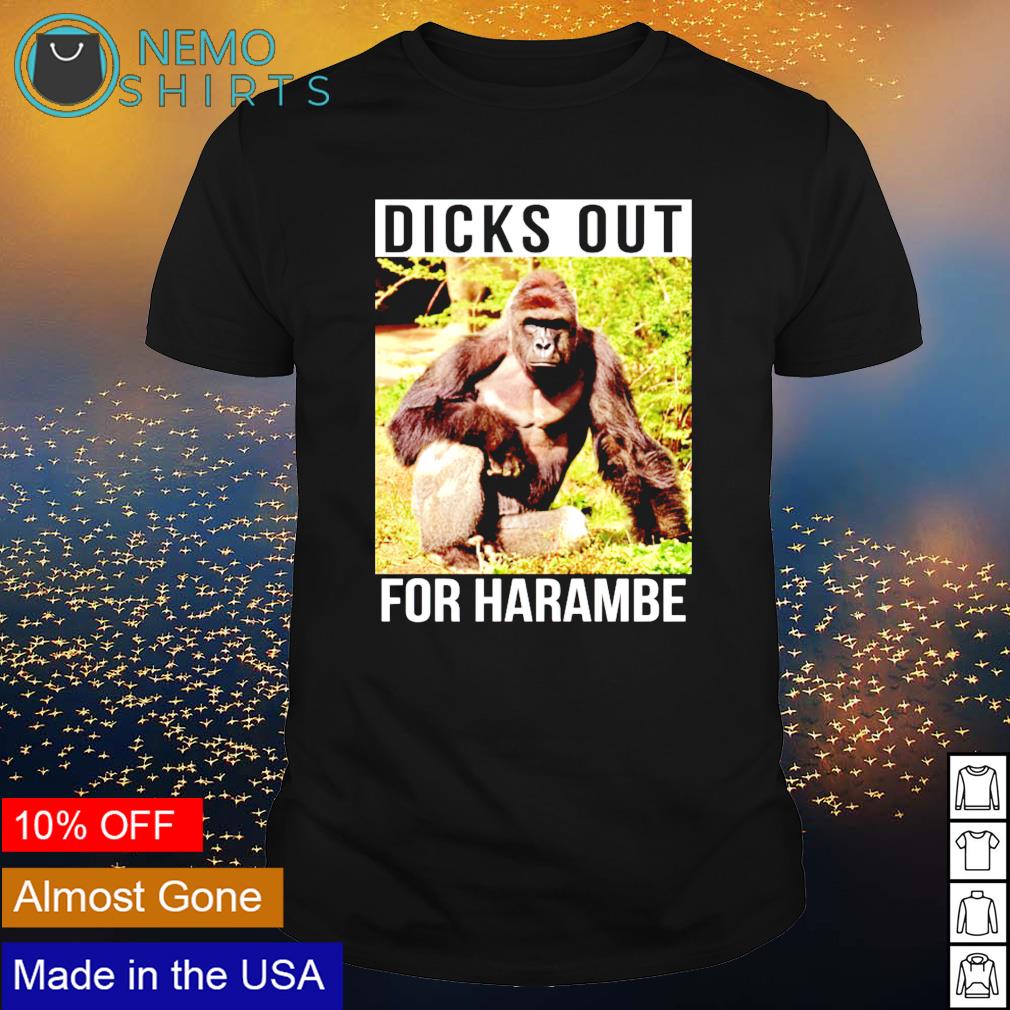Dicks out for harambe - Adult & Kids T-Shirts, Sweatshirts & Hoodies apparel design preview 1