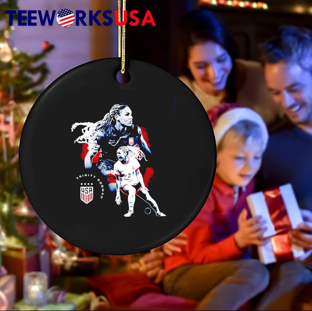 USWNT Trinity Rodman Graphic - Adult & Kids T-Shirts, Sweatshirts & Hoodies apparel design preview 4