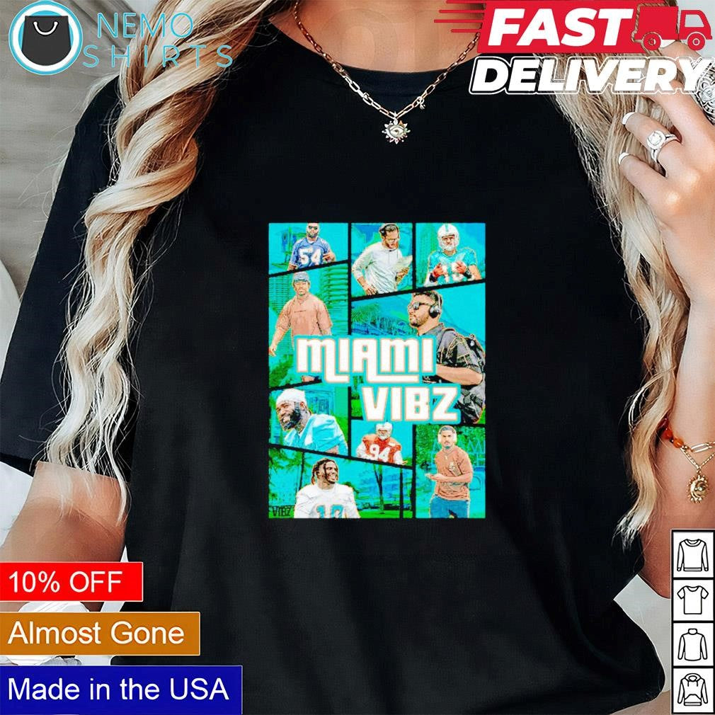Miami Vibz Dolphins - Adult & Kids T-Shirts, Sweatshirts & Hoodies apparel design preview 3
