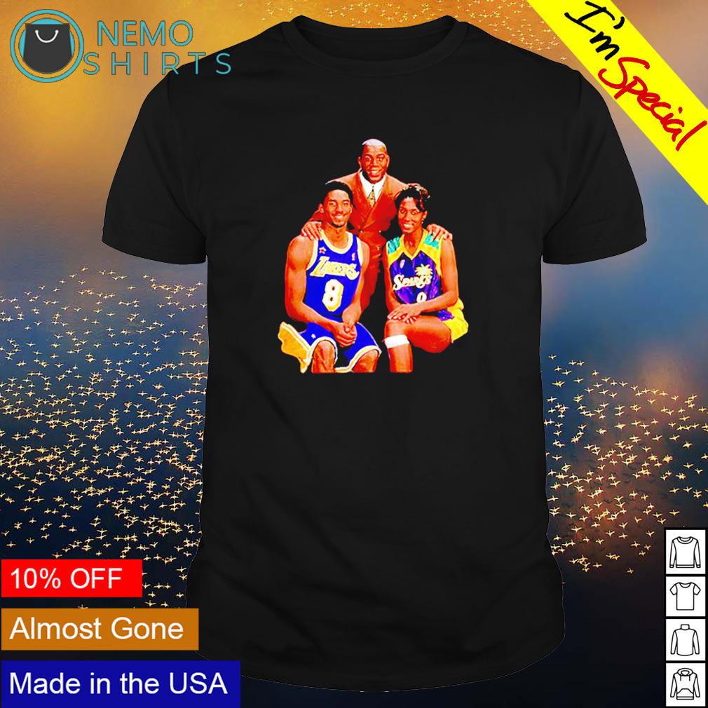 Kobe Bryant magic Johnson and Lisa - Adult & Kids T-Shirts, Sweatshirts & Hoodies product image 1