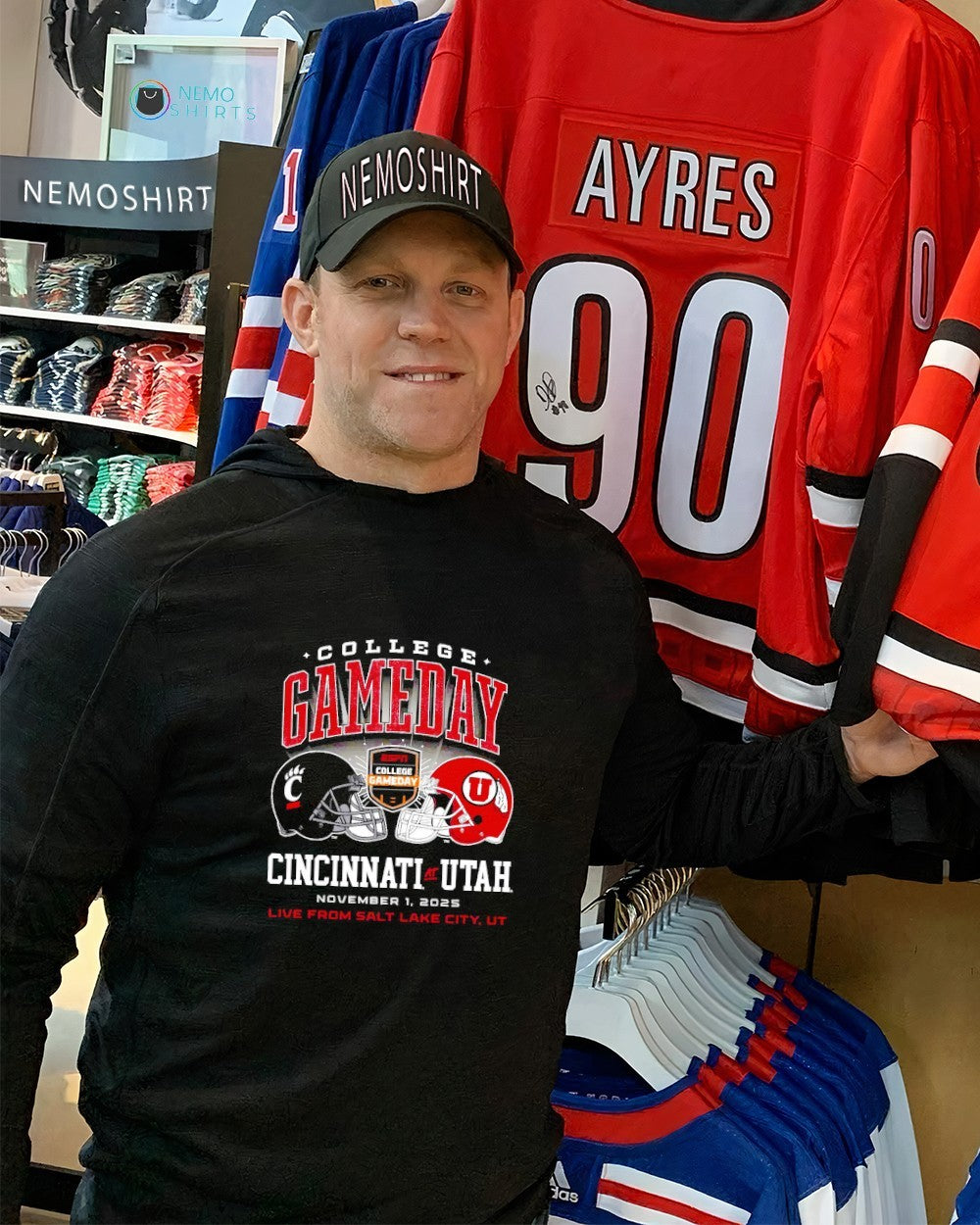 College gameday Cincinnati Bearcats vs Utah Utes 2025 - Adult & Kids T-Shirts, Sweatshirts & Hoodies apparel design preview 2