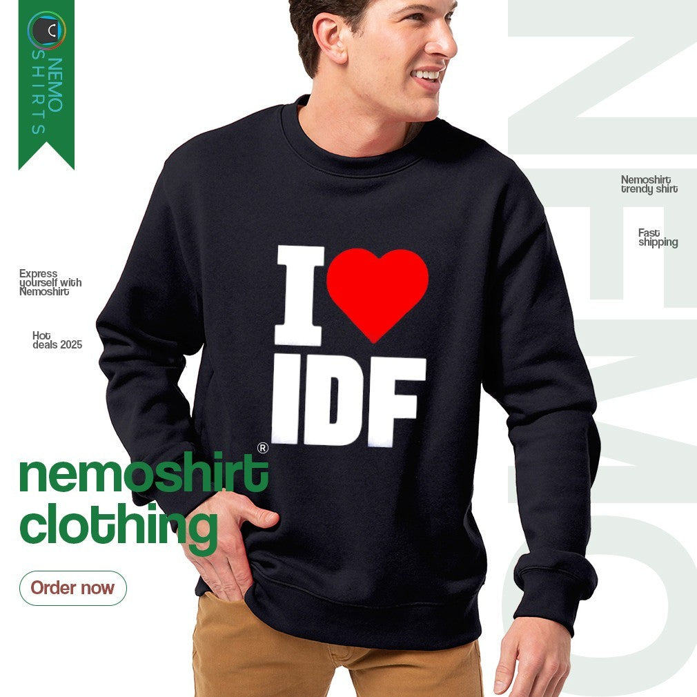 I heart IDF Israel Defense Forces - Adult & Kids T-Shirts, Sweatshirts & Hoodies apparel design preview 4