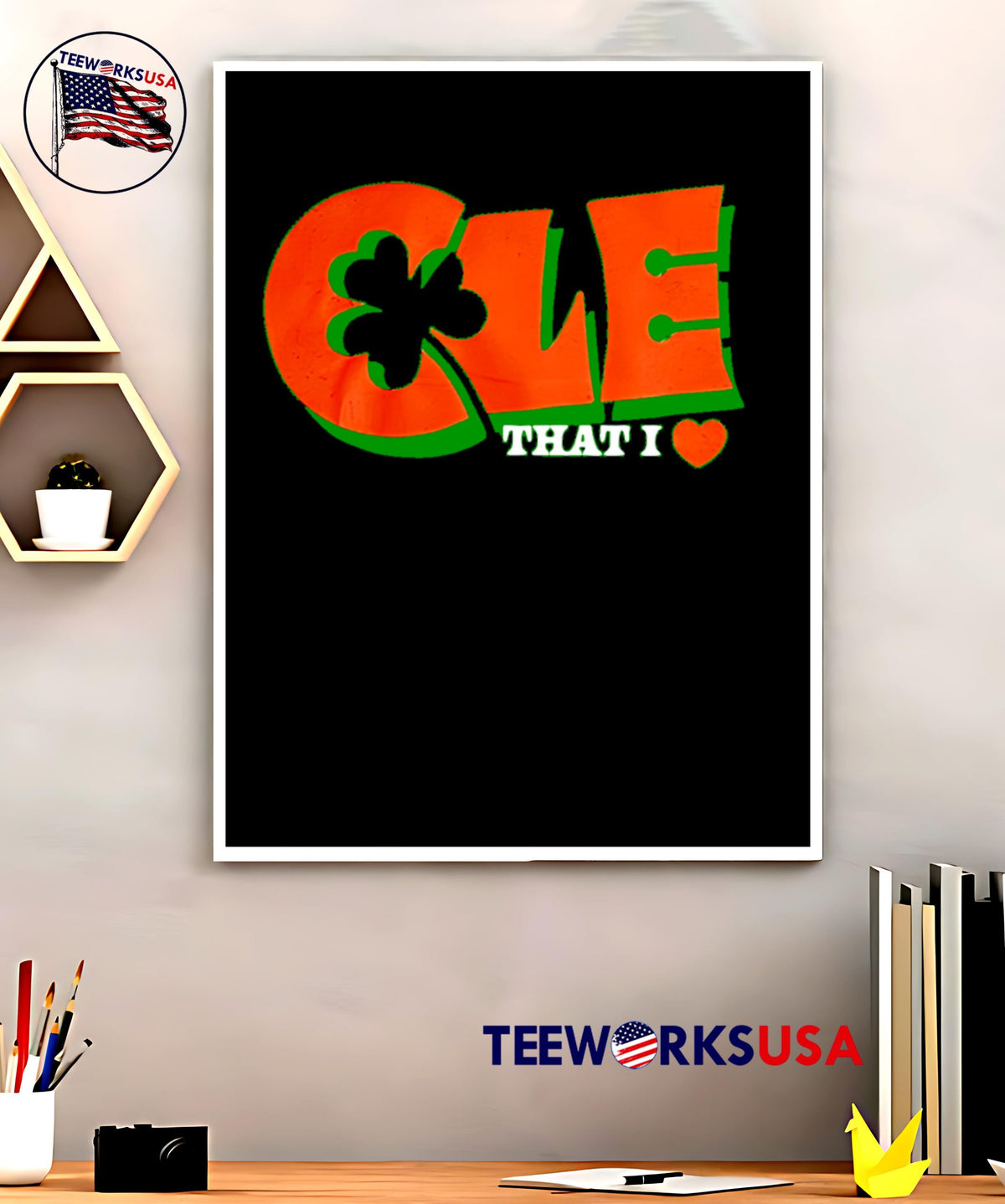 Cle That I Love Shamrock - Adult & Kids T-Shirts, Sweatshirts & Hoodies apparel design preview 5