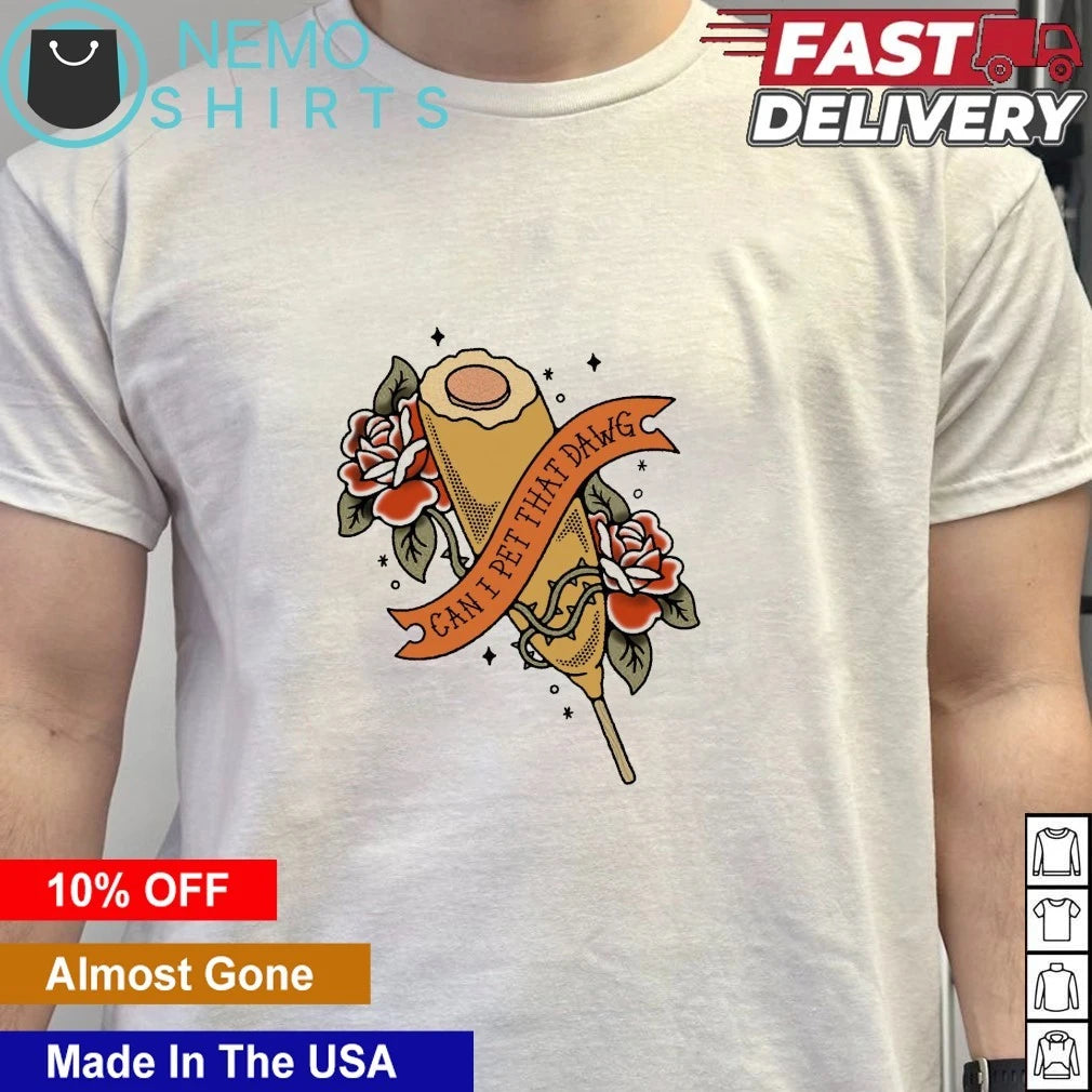 Can I Pet That Dawg Corn Dog Style - Adult & Kids T-Shirts, Sweatshirts & Hoodies apparel design preview 6