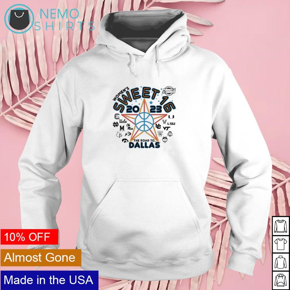 Women's basketball Sweet 10 2023 the road to Dallas - Adult & Kids T-Shirts, Sweatshirts & Hoodies apparel design preview 2