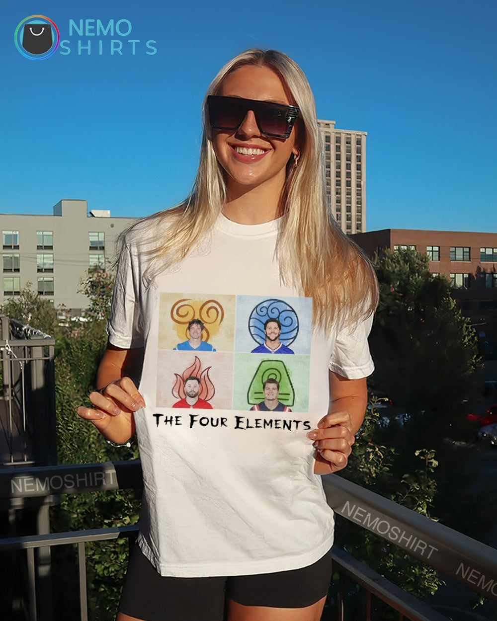 The four quarterbacks elements - Adult & Kids T-Shirts, Sweatshirts & Hoodies apparel design preview 6