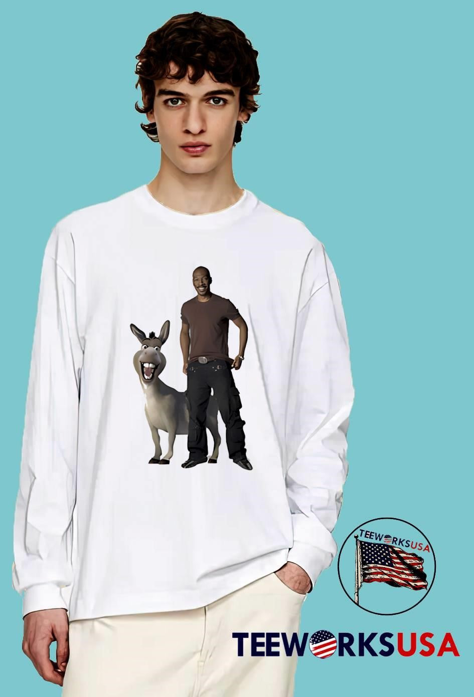 Eddie Murphy Donkey Shrek funny - Adult & Kids T-Shirts, Sweatshirts & Hoodies apparel design preview 4