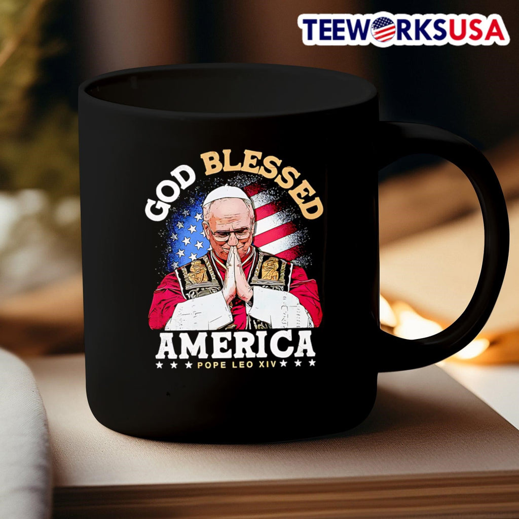 God Blessed America Pope Leo XIV - Adult & Kids T-Shirts, Sweatshirts & Hoodies apparel design preview 3