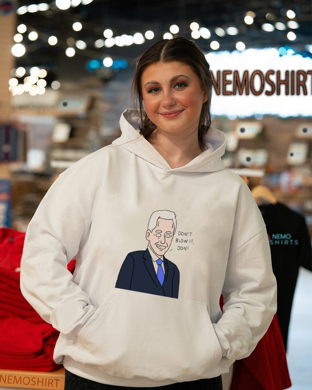 Bill Clinton don't blow it Don - Adult & Kids T-Shirts, Sweatshirts & Hoodies apparel design preview 5