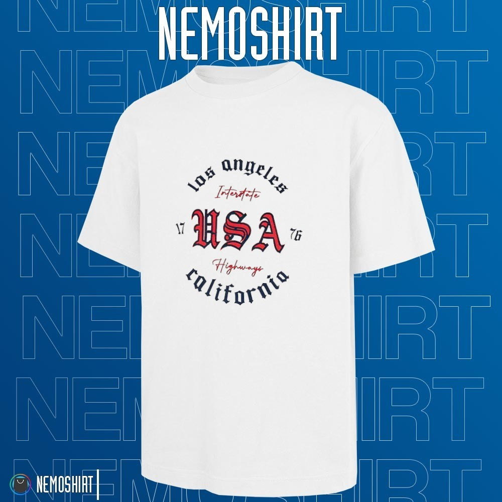 Los Angeles interstate USA highways California 1776 - Adult & Kids T-Shirts, Sweatshirts & Hoodies apparel design preview 1
