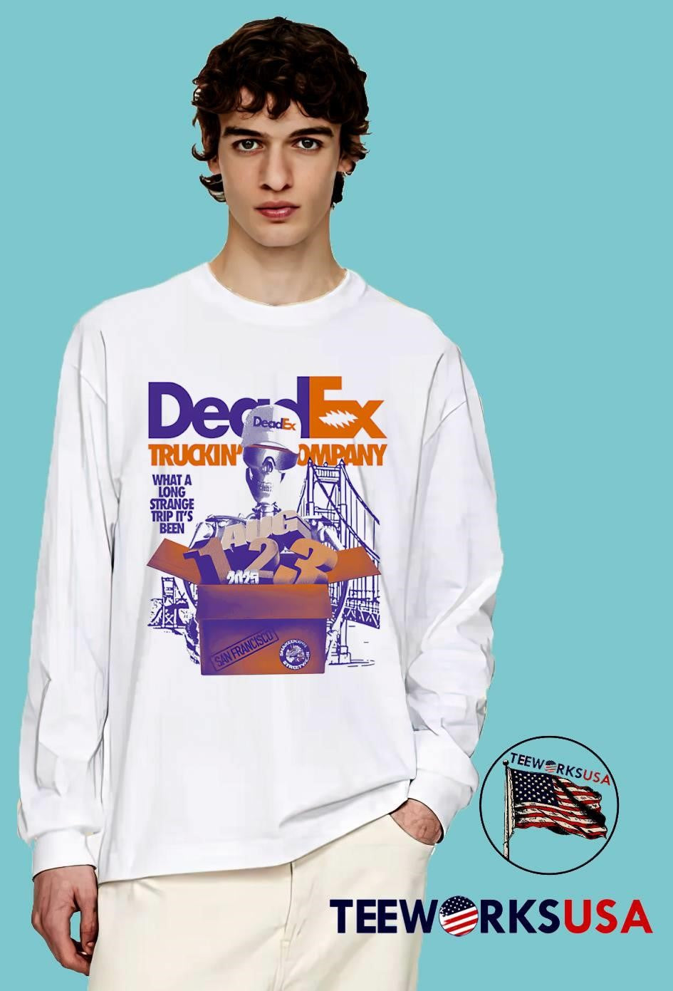 DeadEx Truckin' Company Aug 123 2025 - Adult & Kids T-Shirts, Sweatshirts & Hoodies apparel design preview 4