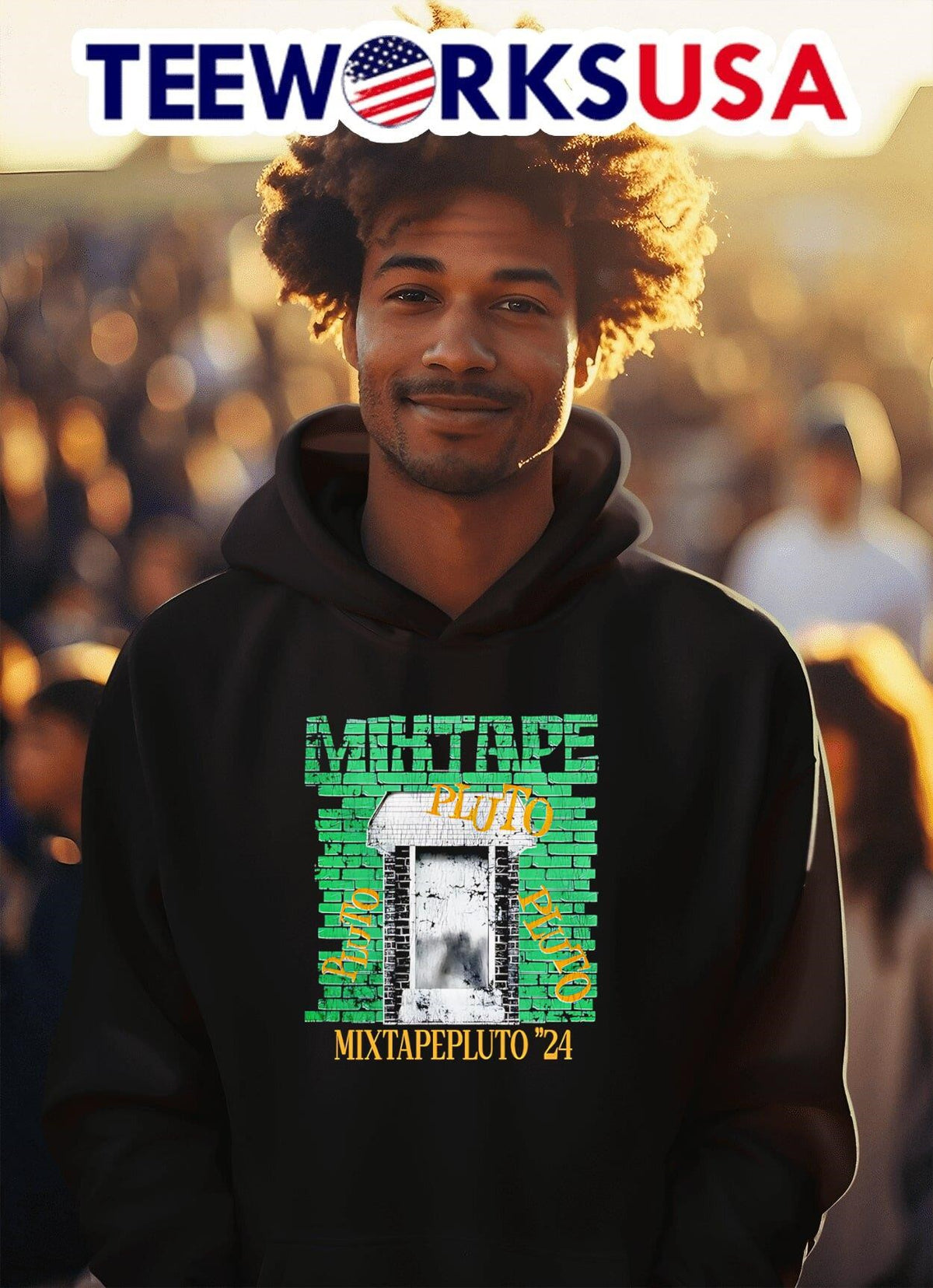 Freebandz Mixtape Pluto 2 - Adult & Kids T-Shirts, Sweatshirts & Hoodies apparel design preview 2