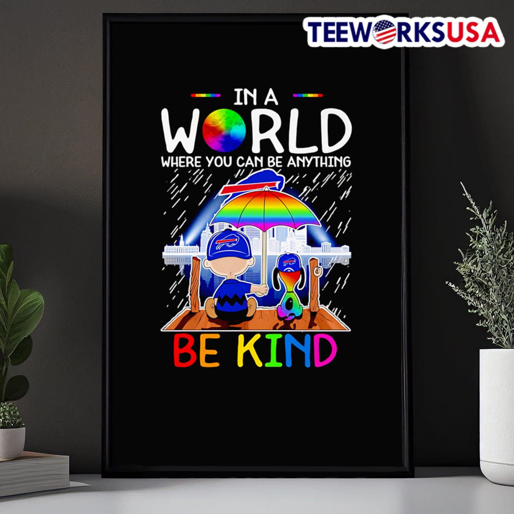 The Peanuts In a world where you can be anything kind - Adult & Kids T-Shirts, Sweatshirts & Hoodies apparel design preview 5