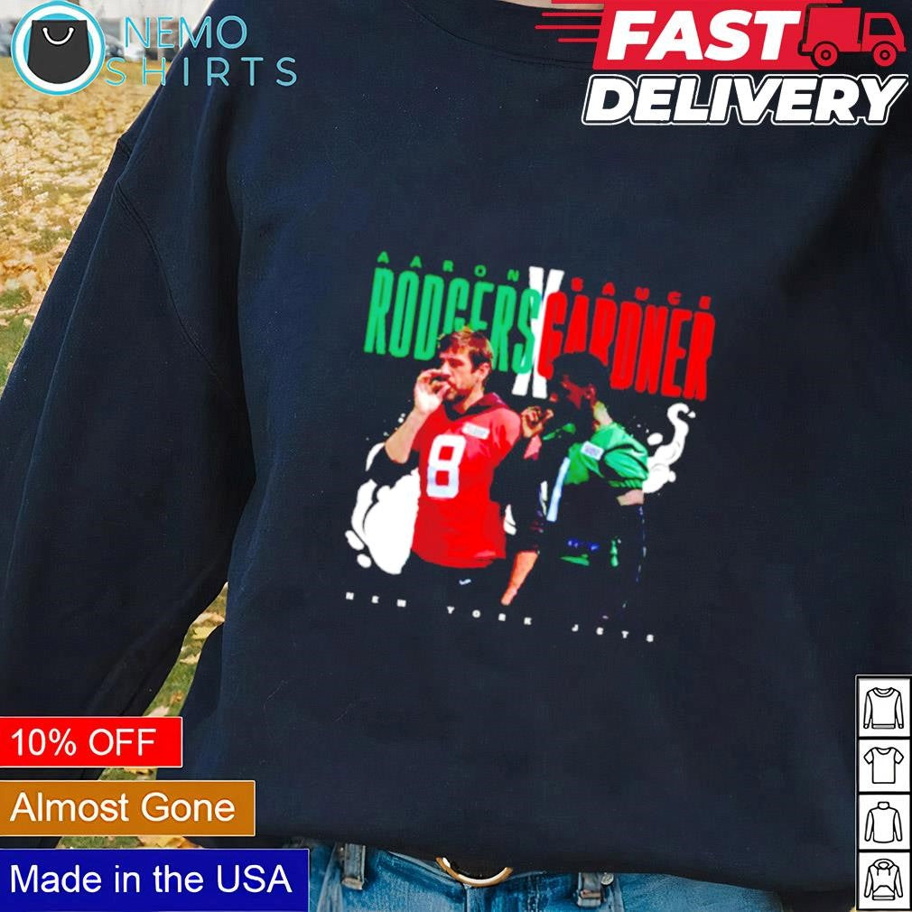 Aaron Rodgers and Sauce Gardner New York Jets - Adult & Kids T-Shirts, Sweatshirts & Hoodies apparel design preview 2