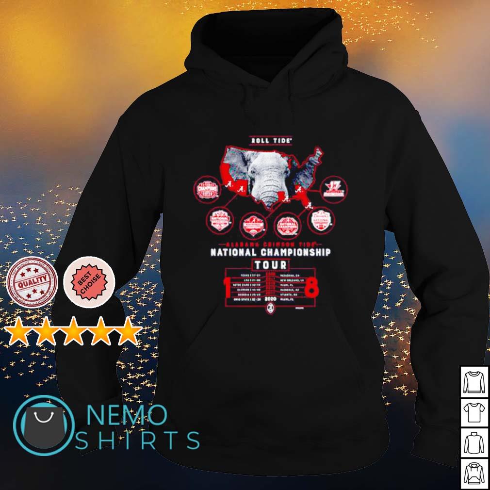 18 time national champions Alabama championship tour - Adult & Kids T-Shirts, Sweatshirts & Hoodies apparel design preview 2
