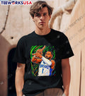 Breaks Number 1 Basketball Player Green Background - Adult & Kids T-Shirts, Sweatshirts & Hoodies apparel design preview 1