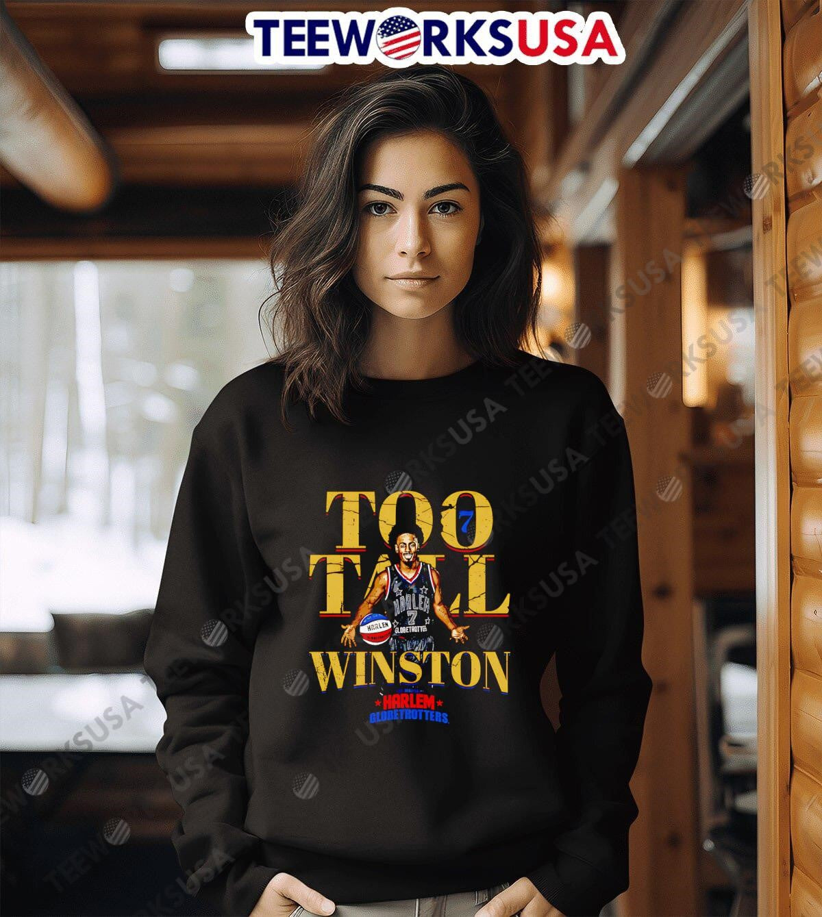 Too Tall Winston Harlem Globetrotters Nickname - Adult & Kids T-Shirts, Sweatshirts & Hoodies apparel design preview 6