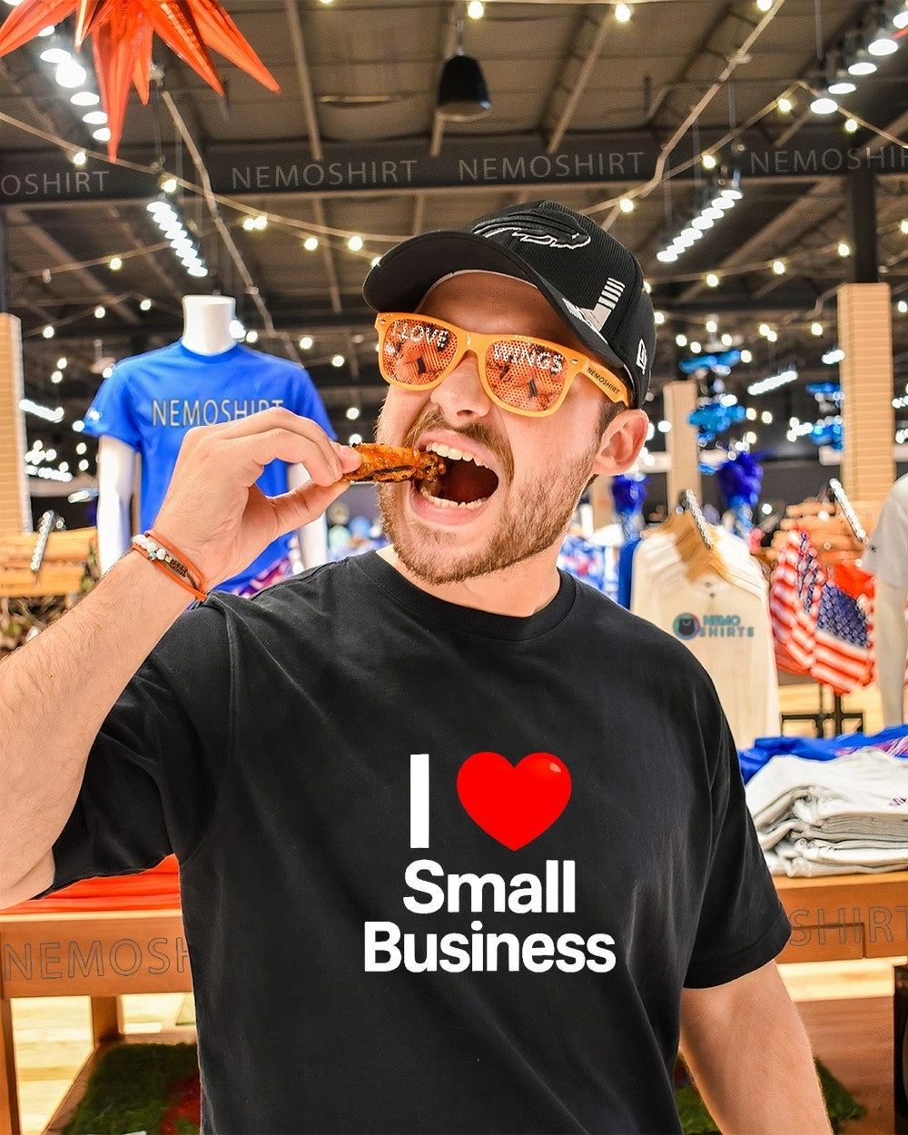 I love small business - Adult & Kids T-Shirts, Sweatshirts & Hoodies apparel design preview 1