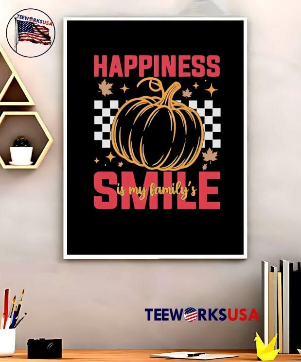 Happiness Pumpkin Family Smile - Adult & Kids T-Shirts, Sweatshirts & Hoodies apparel design preview 5