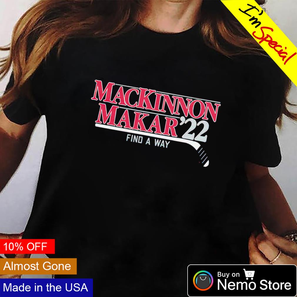 MacKinnon Makar '22 find a way - Adult & Kids T-Shirts, Sweatshirts & Hoodies apparel design preview 2