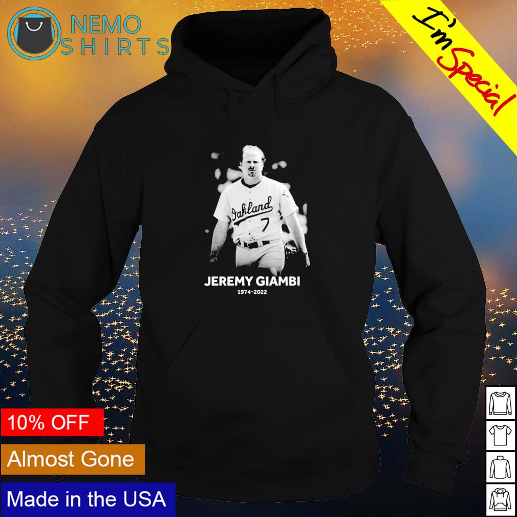 RIP Jeremy Giambi 1974 2022 - Adult & Kids T-Shirts, Sweatshirts & Hoodies apparel design preview 2