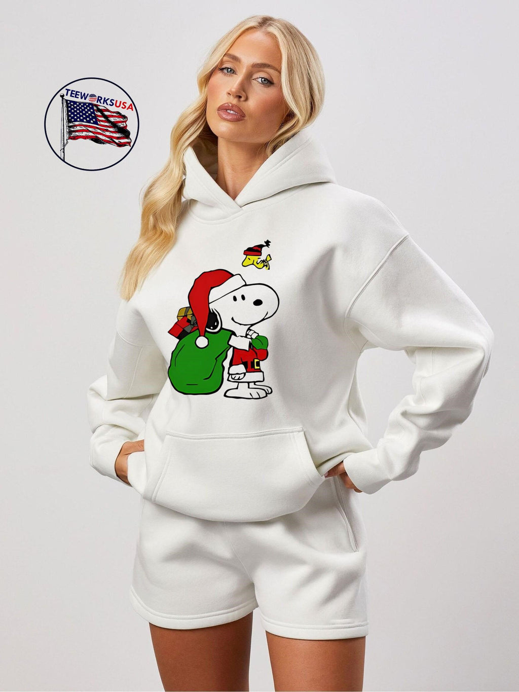 Santa Snoopy Christmas - Adult & Kids T-Shirts, Sweatshirts & Hoodies apparel design preview 2
