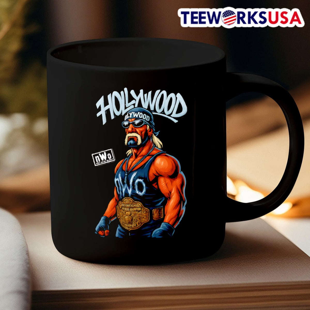 Hollywood Hulk Hogan Hulkamania Forever - Adult & Kids T-Shirts, Sweatshirts & Hoodies apparel design preview 3