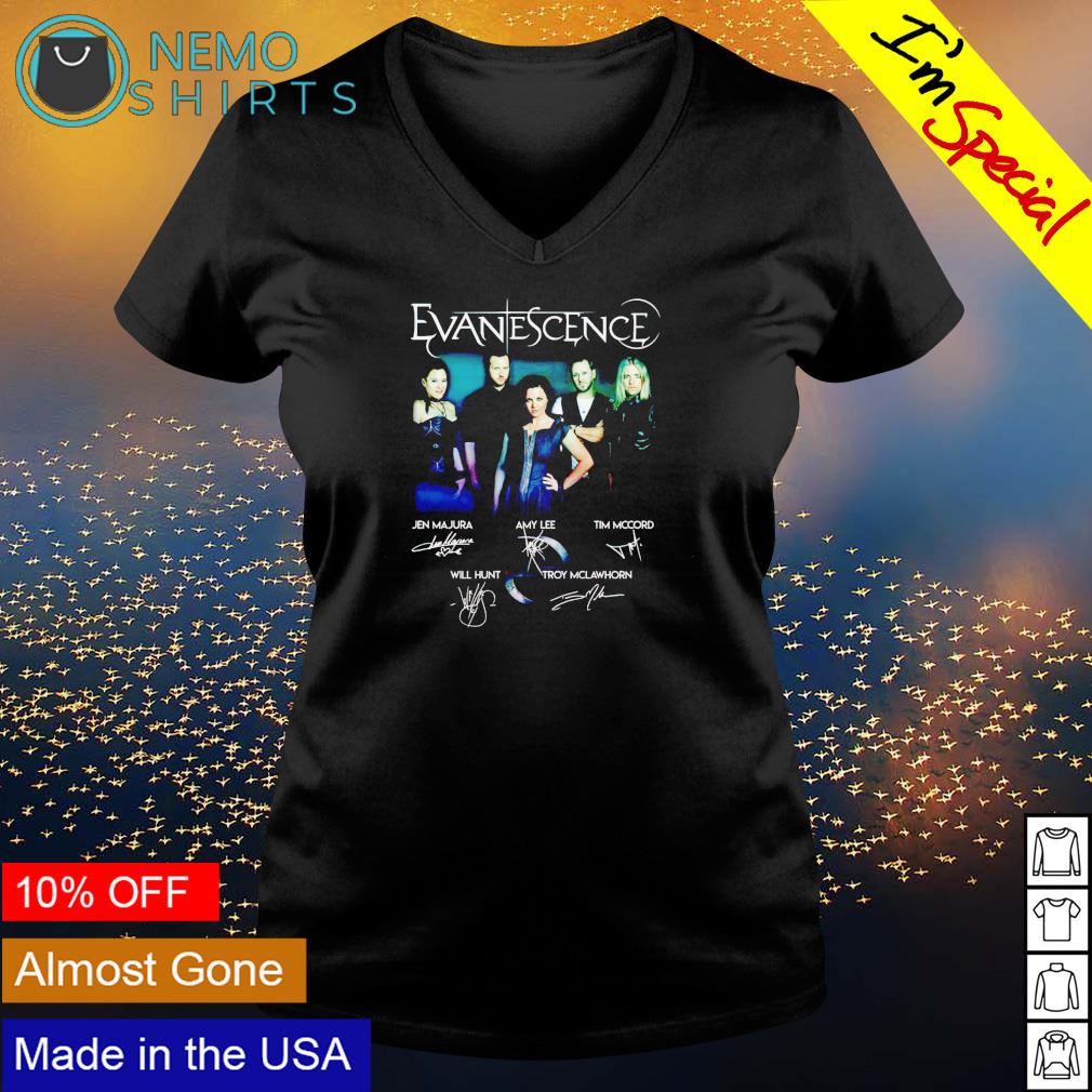 Evanescence members signature - Adult & Kids T-Shirts, Sweatshirts & Hoodies apparel design preview 5
