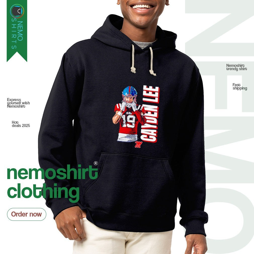Cayden Lee Ole Miss Rebels illustrated - Adult & Kids T-Shirts, Sweatshirts & Hoodies apparel design preview 2