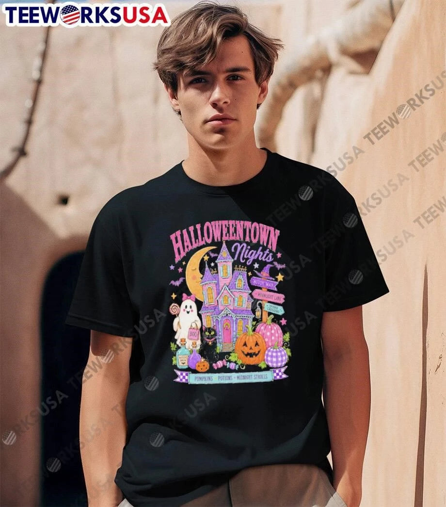 Halloweentown Nights Pumpkins Potions Midnight - Adult & Kids T-Shirts, Sweatshirts & Hoodies apparel design preview 1