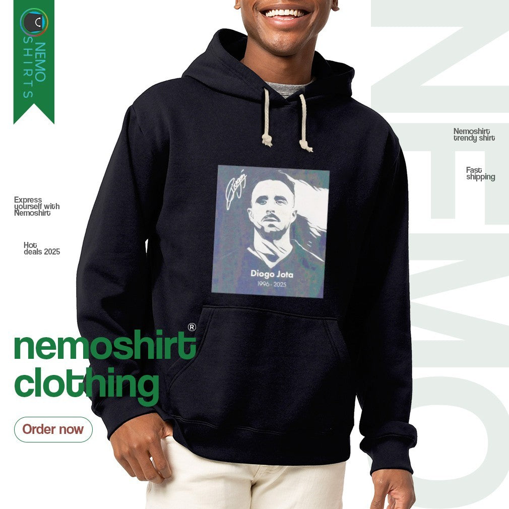 Rip Diogo Jota 1996-2025 signature - Adult & Kids T-Shirts, Sweatshirts & Hoodies apparel design preview 2