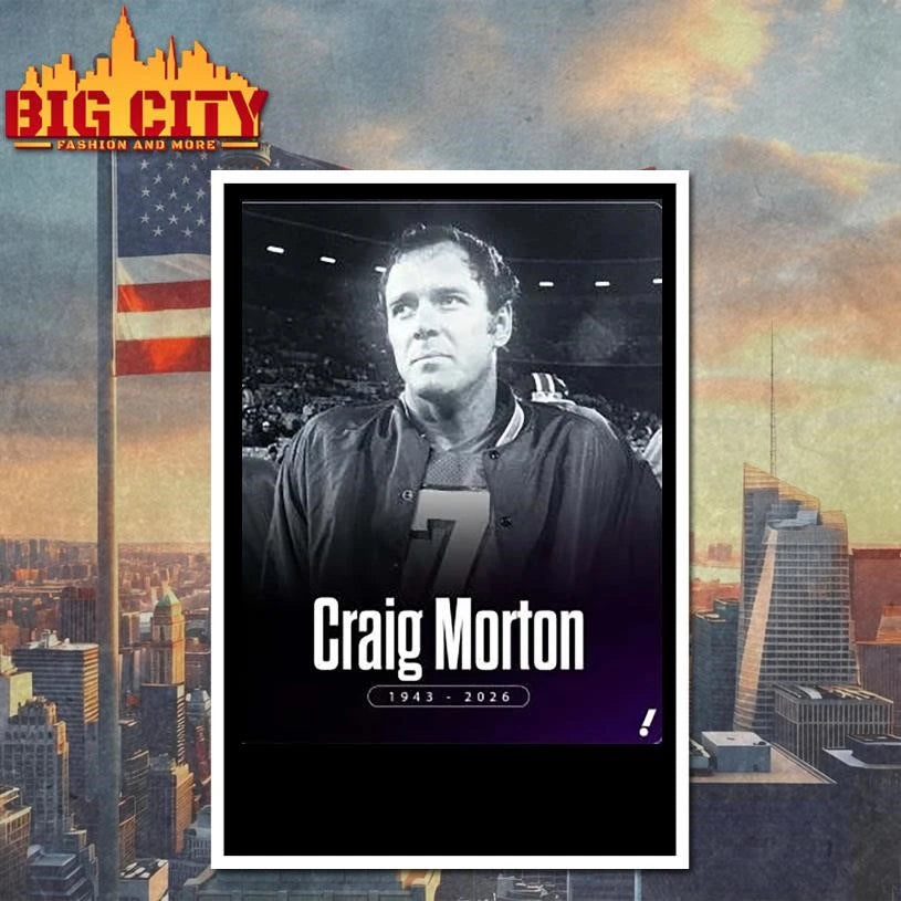 Craig Morton 1943-2026 - Adult & Kids T-Shirts, Sweatshirts & Hoodies apparel design preview 4