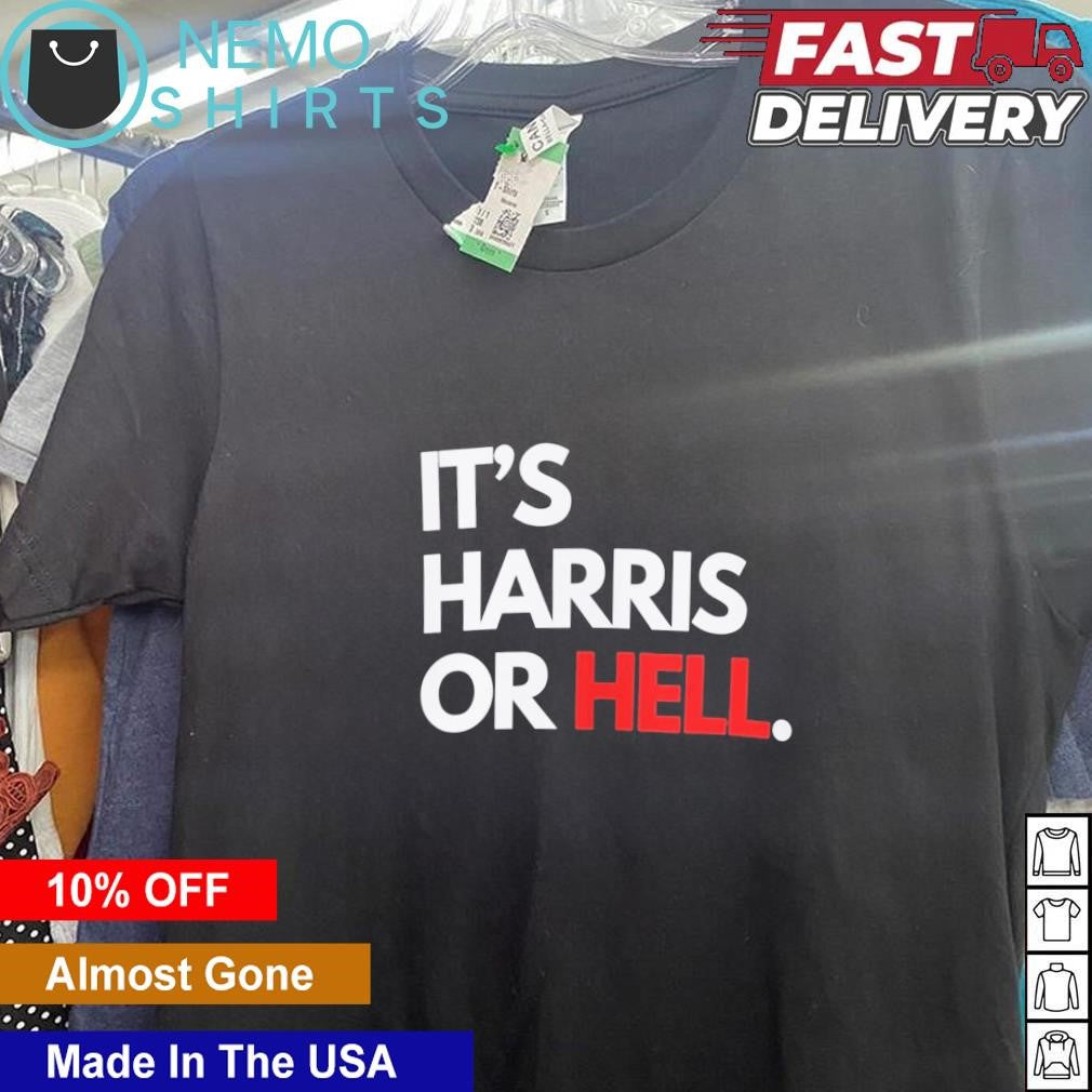It's Harris or hell - Adult & Kids T-Shirts, Sweatshirts & Hoodies apparel design preview 5